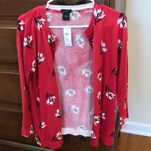 Ann Taylor Factory flowered cardigan 🌺